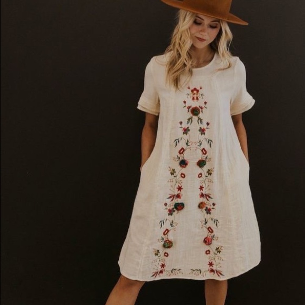 Roolee Adley Embroidered Dress